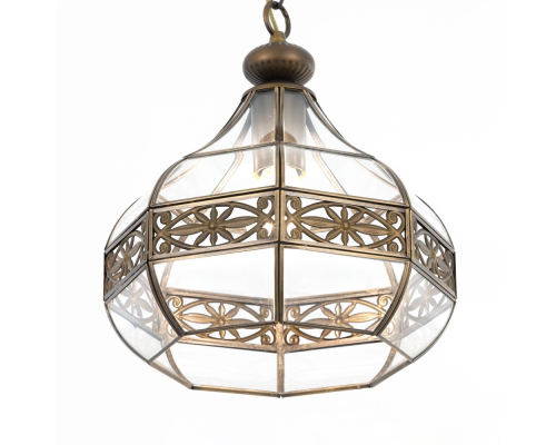 Citilux Гера-2 CL444210 Подвесной светильник витражный Бронза