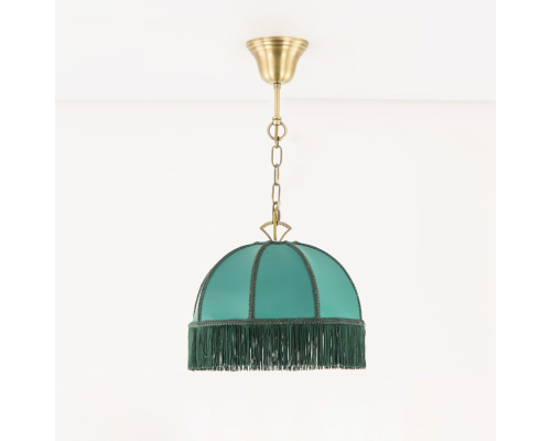 Citilux Базель CL407112 Подвесной светильник с зелёным абажуром