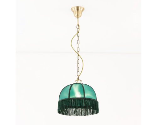Citilux Базель CL407112 Подвесной светильник с зелёным абажуром