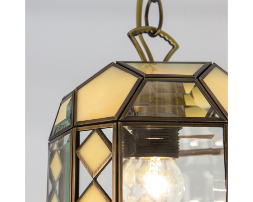 Citilux Фасет CL441111 Подвесной светильник витражный Бронза