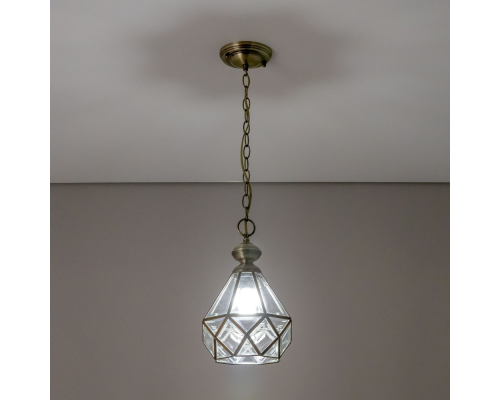 Citilux Витра-1 CL442110 Подвесной светильник витражный Бронза