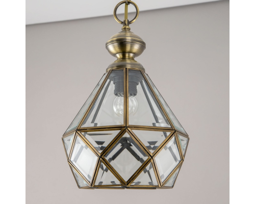 Citilux Витра-1 CL442110 Подвесной светильник витражный Бронза