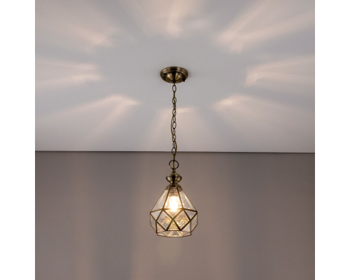 Citilux Витра-1 CL442110 Подвесной светильник витражный Бронза