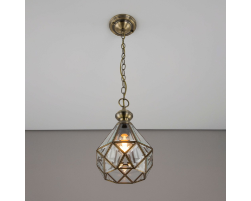 Citilux Витра-1 CL442110 Подвесной светильник витражный Бронза