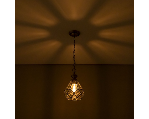 Citilux Витра-1 CL442110 Подвесной светильник витражный Бронза