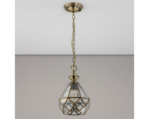 Citilux Витра-1 CL442110 Подвесной светильник витражный Бронза