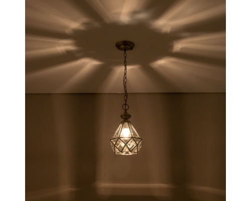 Citilux Витра-1 CL442110 Подвесной светильник витражный Бронза