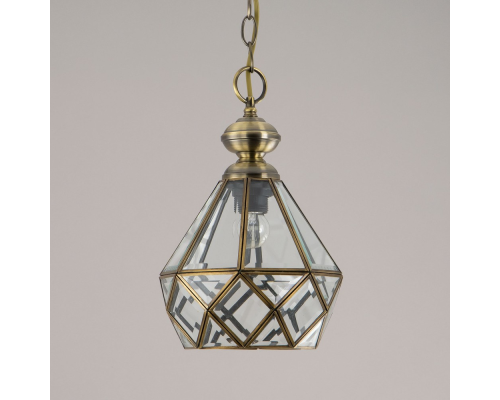 Citilux Витра-1 CL442110 Подвесной светильник витражный Бронза