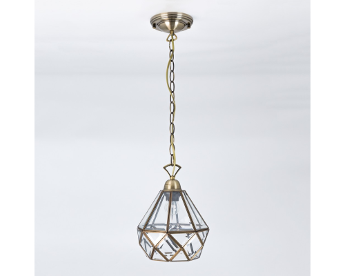 Citilux Витра-1 CL442110 Подвесной светильник витражный Бронза