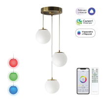 Citilux Адам Смарт CL228A033 RGB LED Умная каскадная люстра Бронза