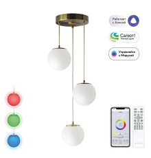 Citilux Адам Смарт CL228A033 RGB LED Умная каскадная люстра Бронза