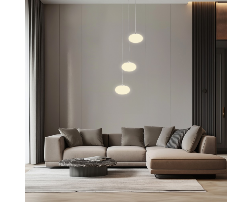 Citilux ATMAN CL226A031 LED RGB Умная каскадная люстра Матовый Хром