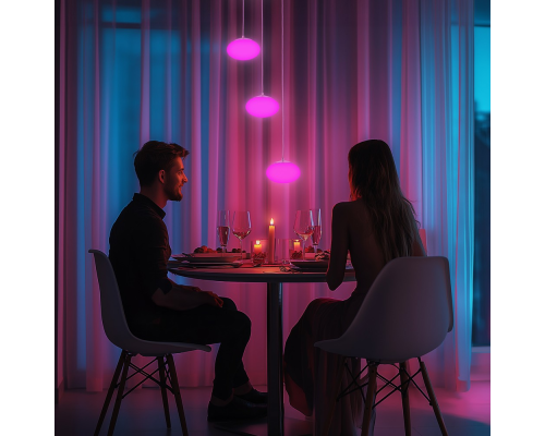 Citilux ATMAN SMART CL226A051 LED RGB Умная каскадная люстра Матовый Хром