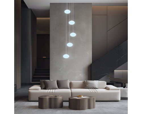 Citilux ATMAN SMART CL226A053 LED RGB Умная каскадная люстра Бронза