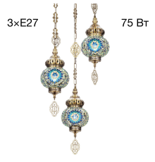 Citilux Каир CL419136 Подвесной светильник Мозаика Синяя