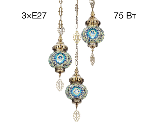 Citilux Каир CL419136 Подвесной светильник Мозаика Синяя