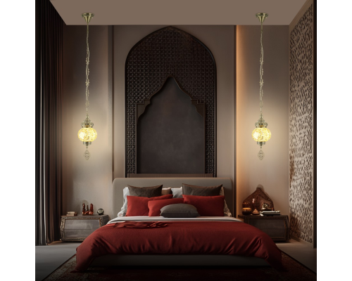 Citilux Каир CL419115 Подвесной светильник Мозаика Янтарь