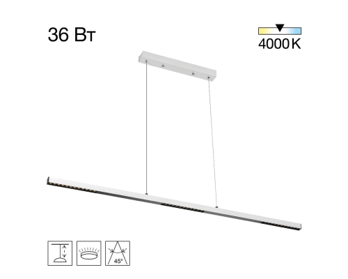 Citilux EDGE CL720010N LED Подвесной светильник Белый