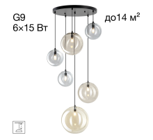 Citilux ORTON CL202163 Люстра каскадная Микс