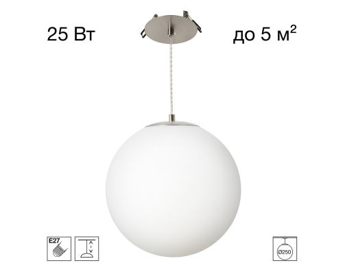 Citilux RON CL941D25R1 Встроенный подвесной светильник Матовый Хром