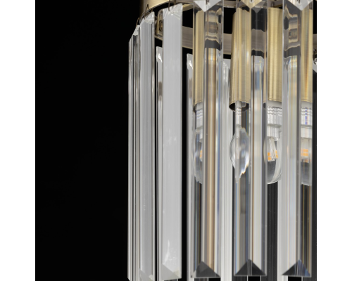 Citilux Инга CL335113 Подвесной хрустальный светильник Бронза