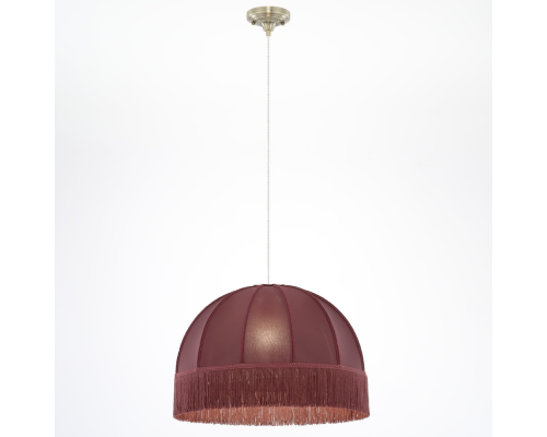 Citilux Базель CL407033 Подвесной светильник бронза с красным абажуром
