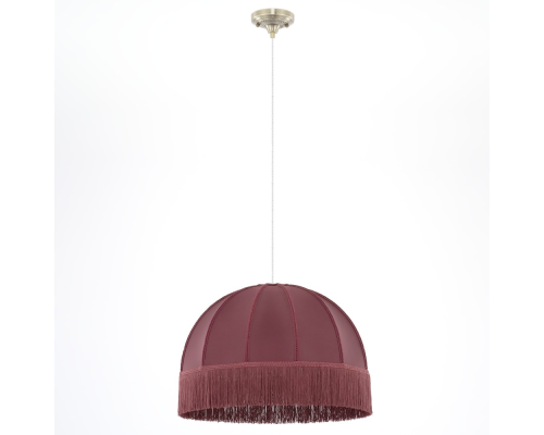 Citilux Базель CL407033 Подвесной светильник бронза с красным абажуром