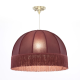 Citilux Базель CL407033 Подвесной светильник бронза с красным абажуром