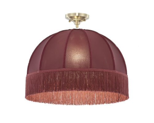 Citilux Базель CL407033 Подвесной светильник бронза с красным абажуром