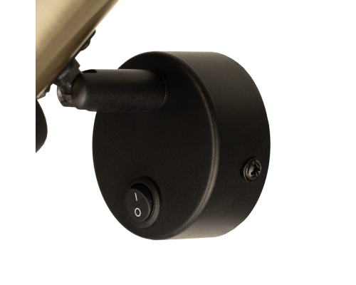 Citilux SAT CL505611 Спот поворотный с выключателем Чёрный+Золото