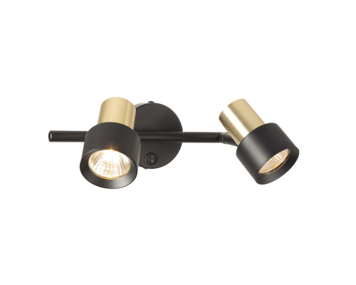 Citilux SAT CL505621 Спот поворотный с выключателем Чёрный+Золото