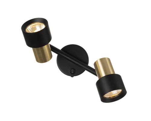 Citilux SAT CL505621 Спот поворотный с выключателем Чёрный+Золото