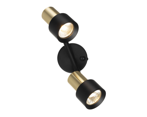 Citilux SAT CL505621 Спот поворотный с выключателем Чёрный+Золото