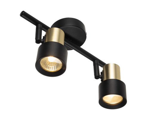 Citilux SAT CL505621 Спот поворотный с выключателем Чёрный+Золото