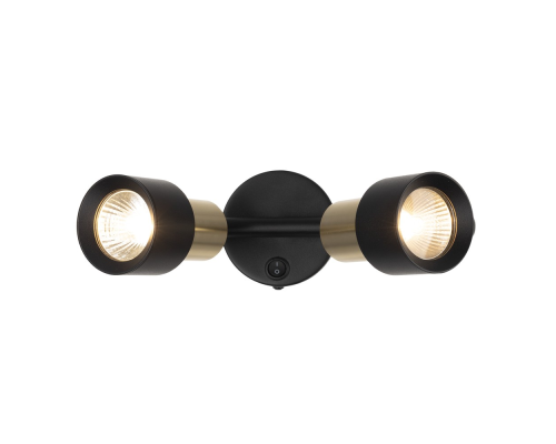 Citilux SAT CL505621 Спот поворотный с выключателем Чёрный+Золото