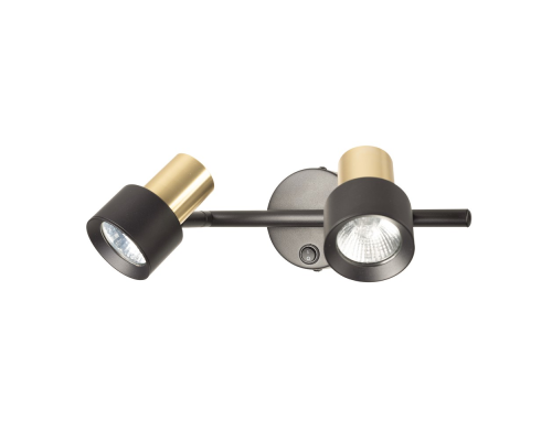 Citilux SAT CL505621 Спот поворотный с выключателем Чёрный+Золото