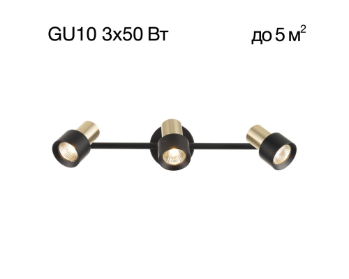 Citilux SAT CL505631 Спот поворотный с выключателем Чёрный+Золото