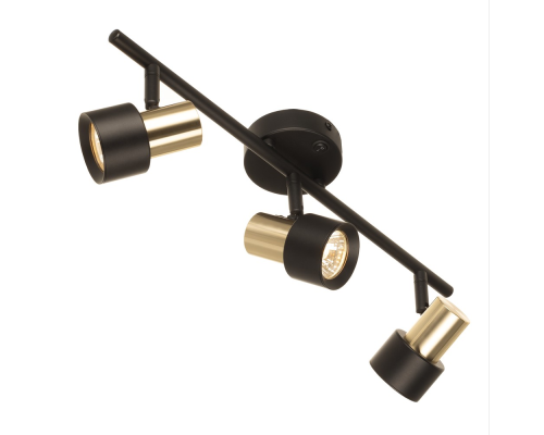 Citilux SAT CL505631 Спот поворотный с выключателем Чёрный+Золото