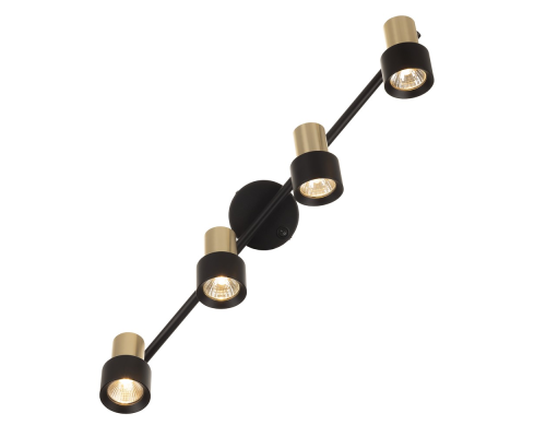 Citilux SAT CL505641 Спот поворотный с выключателем Чёрный+Золото