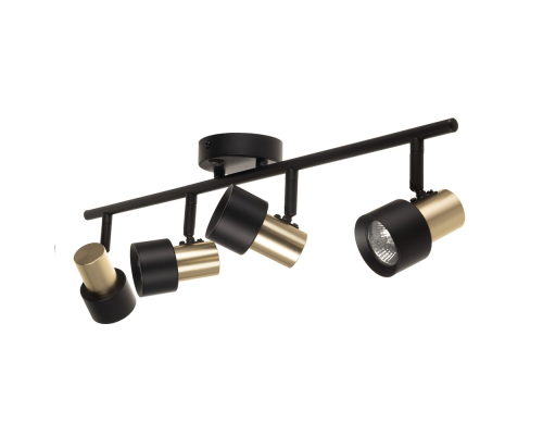 Citilux SAT CL505641 Спот поворотный с выключателем Чёрный+Золото