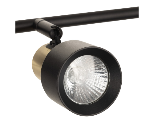 Citilux SAT CL505641 Спот поворотный с выключателем Чёрный+Золото