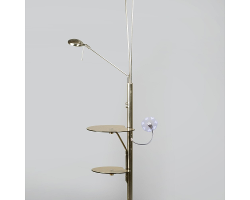 Citilux Тандем CL801001F Торшер со столиком Матовый Хром