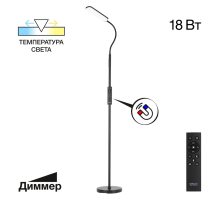 Citilux Alex CL804051 Торшер с пультом Чёрный