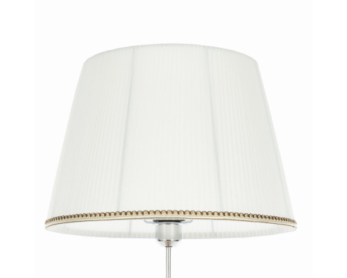 Citilux Линц CL402970T Торшер хром со столиком и белым абажуром