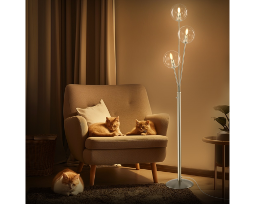 Citilux Томми CL102931 Торшер Матовый Хром