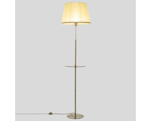 Citilux Линц CL402983T Торшер бронза со столиком и кремовым абажуром