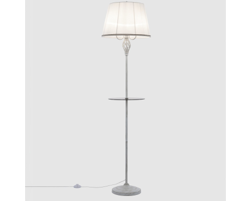 Citilux Вена CL402920T Торшер патина со столиком и белым абажуром