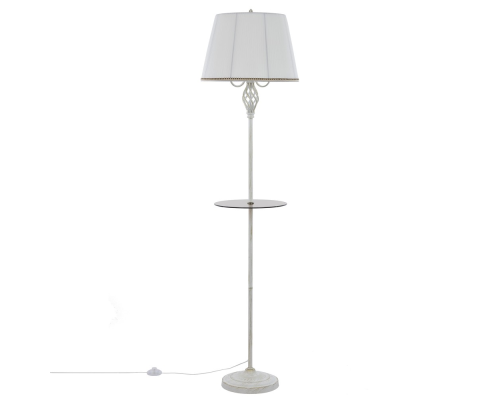 Citilux Вена CL402920T Торшер патина со столиком и белым абажуром