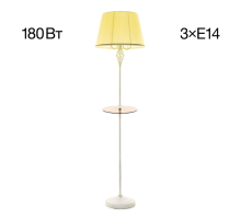 Citilux Вена CL402923T Торшер патина со столиком и кремовым абажуром