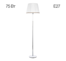 Citilux Линц CL402970 Торшер хром с белым абажуром